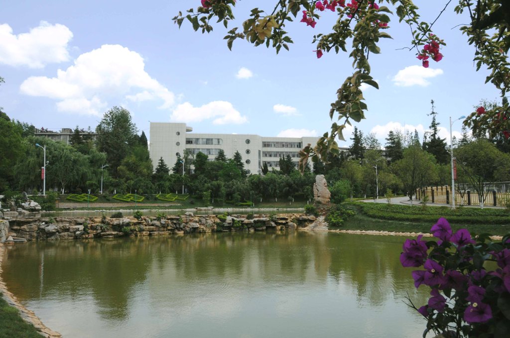 玉溪師范學(xué)院_西門(mén)水體景觀