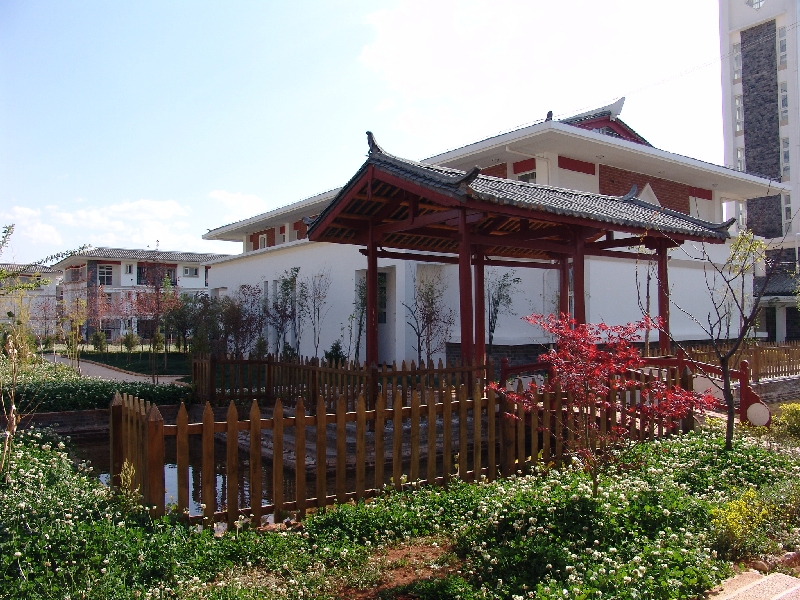 云南大學(xué)旅游文化學(xué)院——校園景觀(guān)圖(紅楓雅亭)